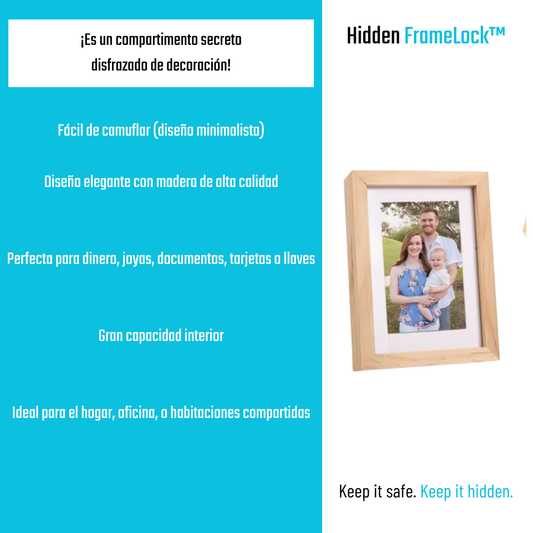Marco de Fotos con Compartimento Secreto FrameLock™