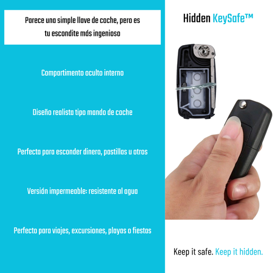 Llave de coche con compartimento Secreto KeySafe™
