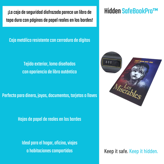 Caja de seguridad en forma de libro SafeBookPro™