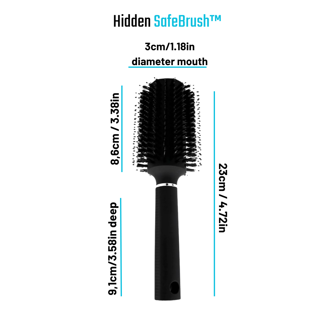 Cepillo con compartimento secreto SafeBrush™